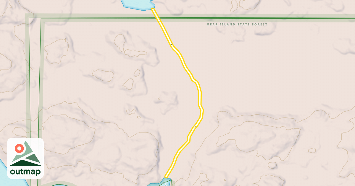 Map of South Farm Ski Trail