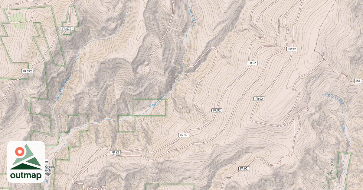 Map of USFS Motor Vehicle Use Map Trails 6490