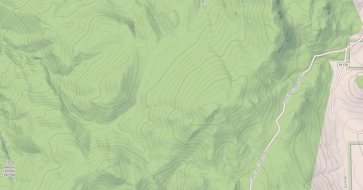 Map preview of USFS National Forest System Roads {7F11A58B-D416-4BF5-B523-6D8AFB488EC0}