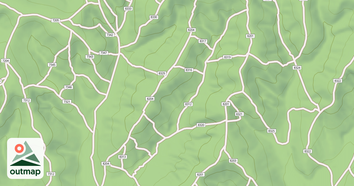 Map of USFS Motor Vehicle Use Map Trails 19456