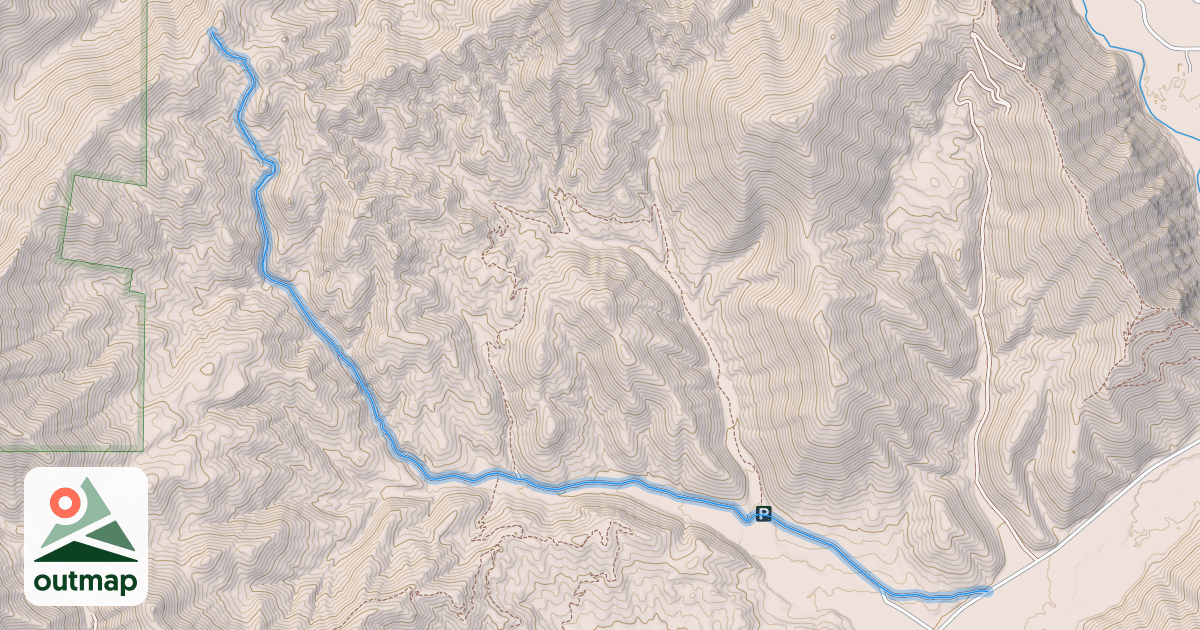 Map of Democrat Gulch Road