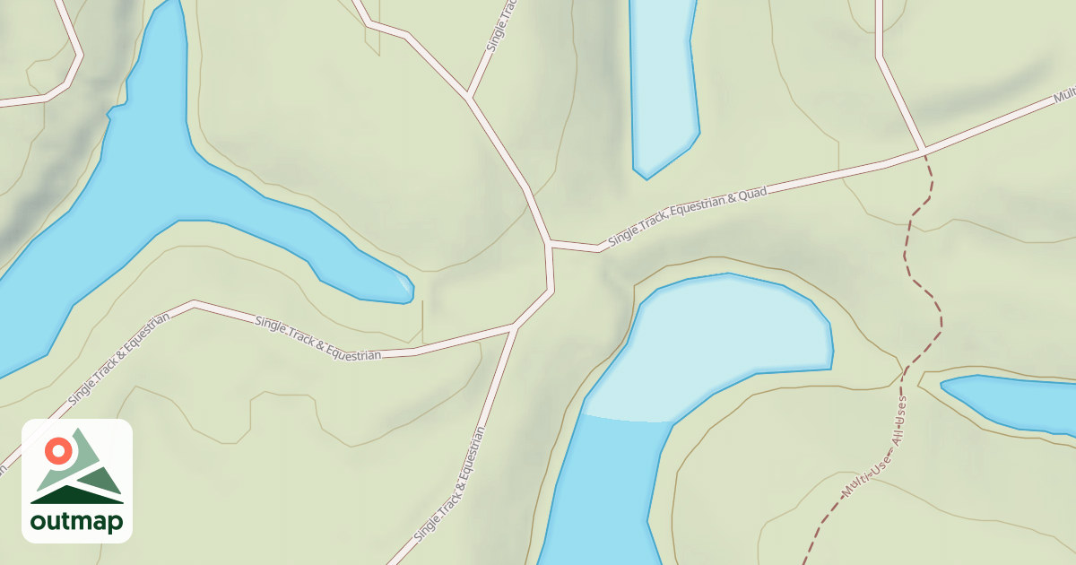 Map of Interlake State Recreation Area Trails