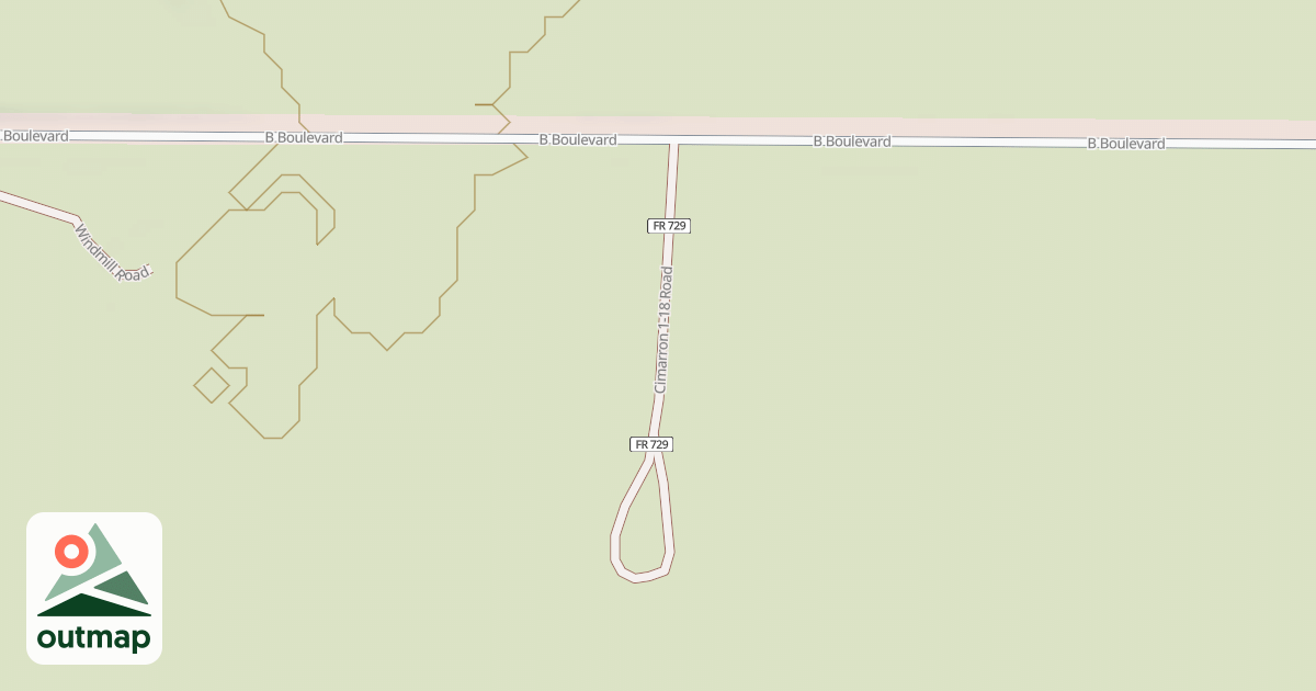 Map of CIMARRON 1-18