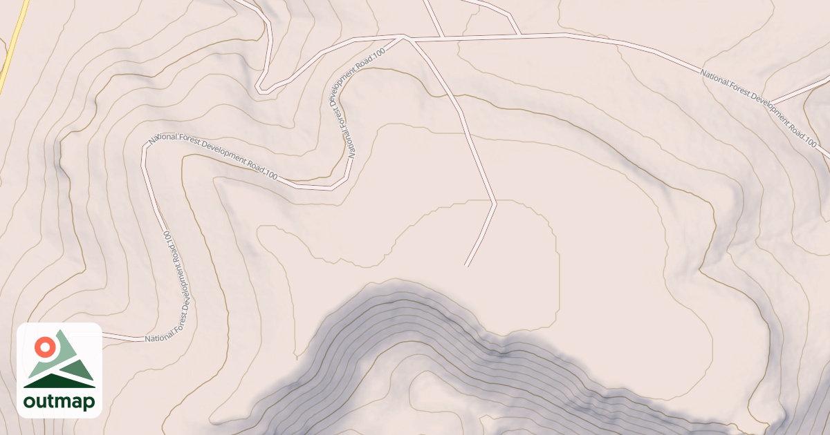 Map of USFS Motor Vehicle Use Map Roads {B9D9A449-DAC3-4AF3-B747-8CB07D871DFC}