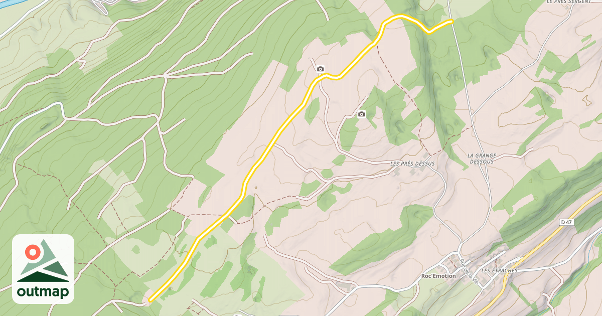 Map of Ronde des Fermes