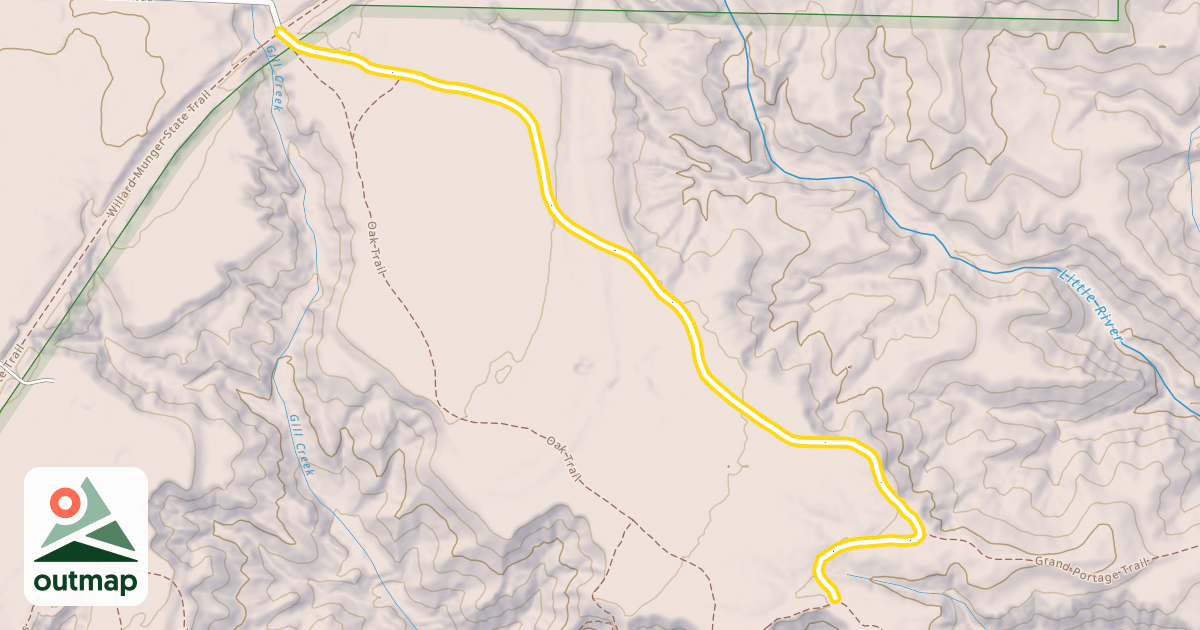Map of Oak Trail