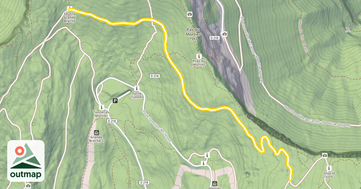 Map of Panoramique - Sous La Grande Brèche - Sous le Pas