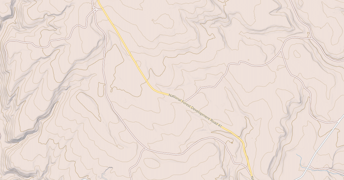Map preview of USFS National Forest System Roads {1639448A-05ED-4A87-9644-981FA22A74A8}