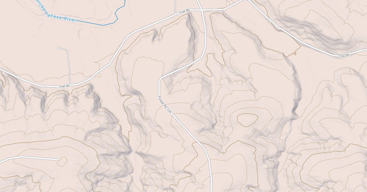 Map preview of WEST FORKED MTN