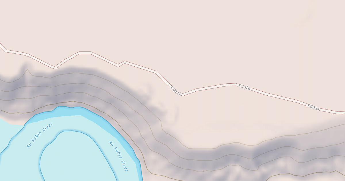 Map preview of AU SABLE RIVER CAMPSITE 23
