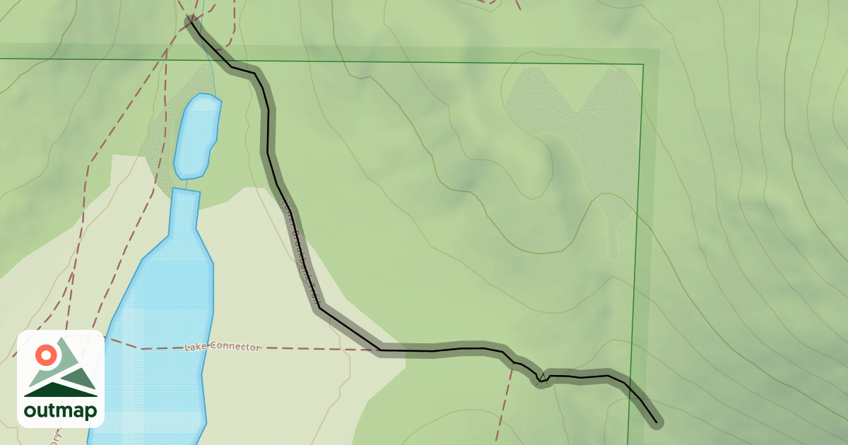 Map of Lower Brookbank Trail