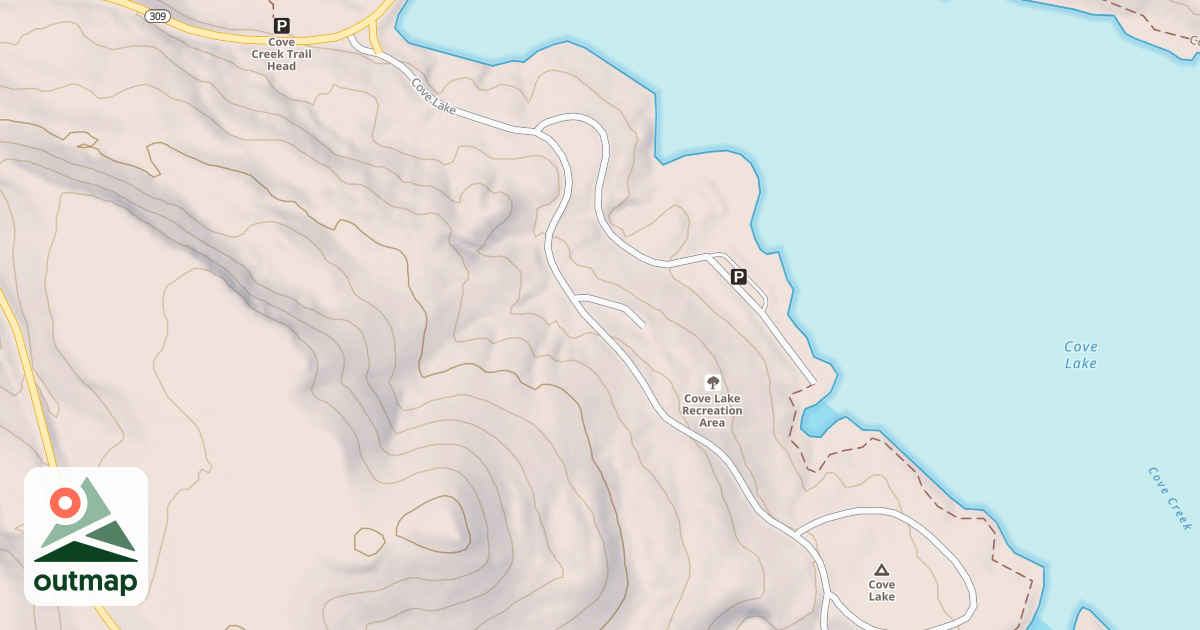 Map of COVE LAKE