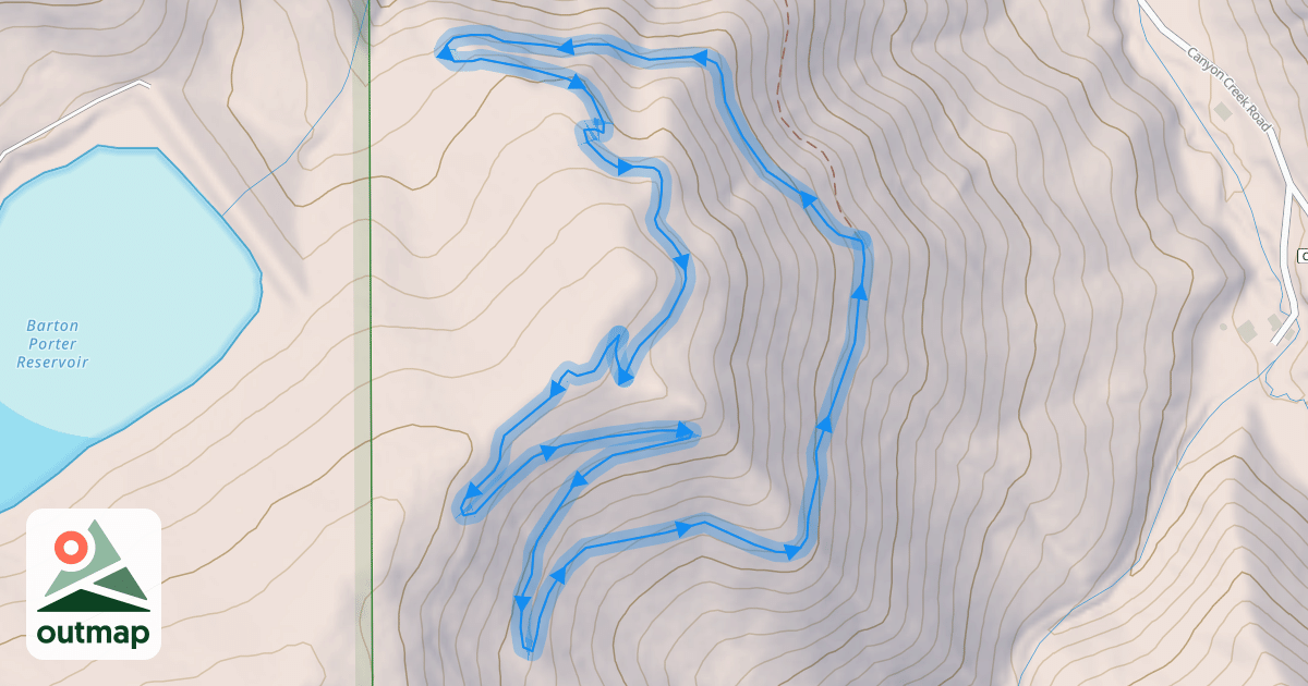 Map of Coal Camp Upper Loop