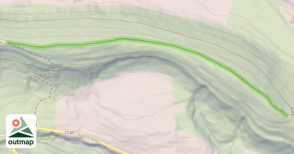 Map of Sentier Botanique