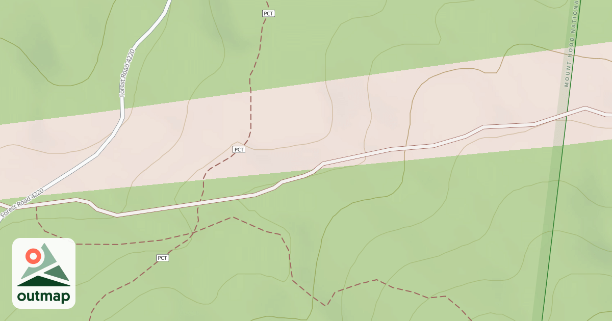 Map of OLALLIE BUTTE T.H.