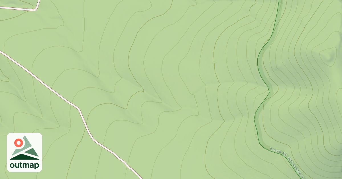 Map of CONTOUR SPUR ROAD