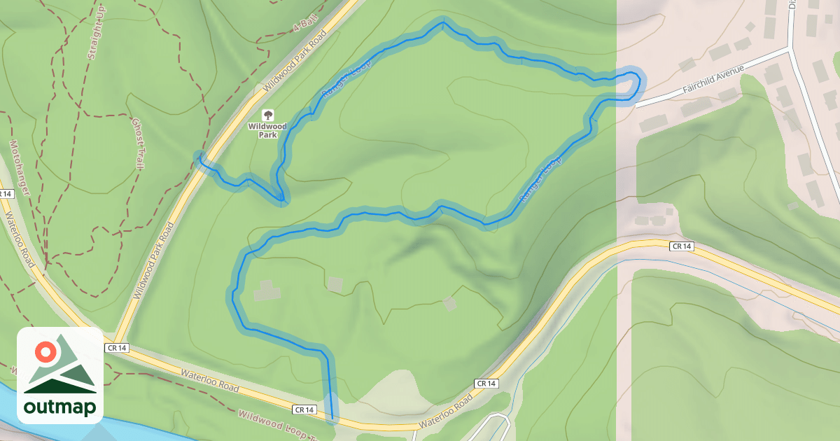 Map of Ranger Loop in Lauderdale