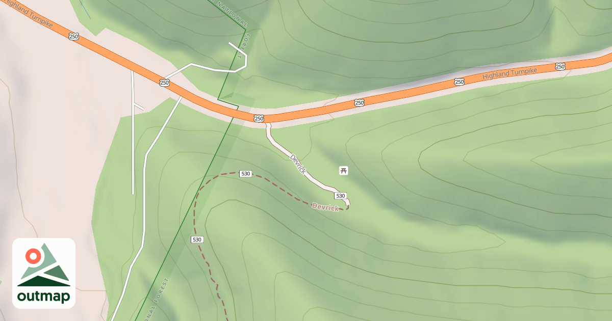 Map of DEVRICK