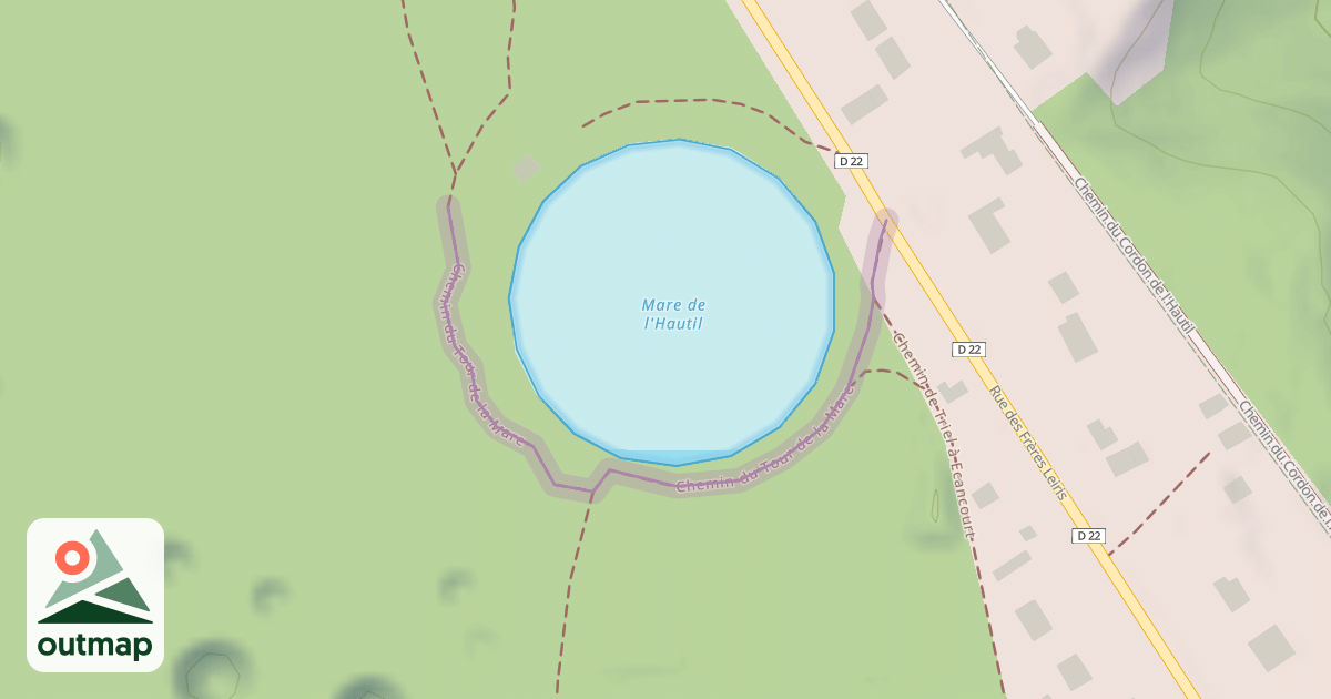 Map of Chemin du Tour de la Mare