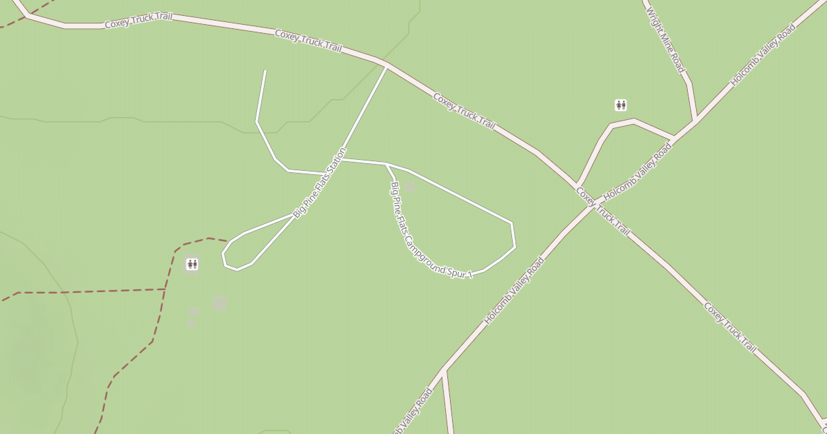 Map preview of BIG PINE FLATS CG SPUR 1