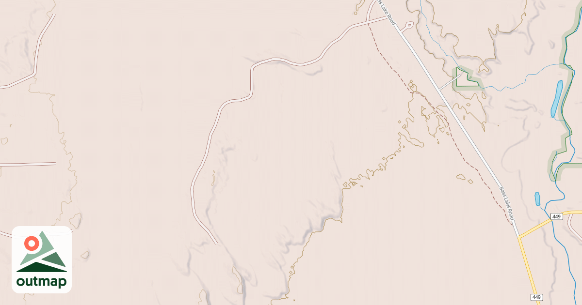 Map of BASS LAKE SPUR B