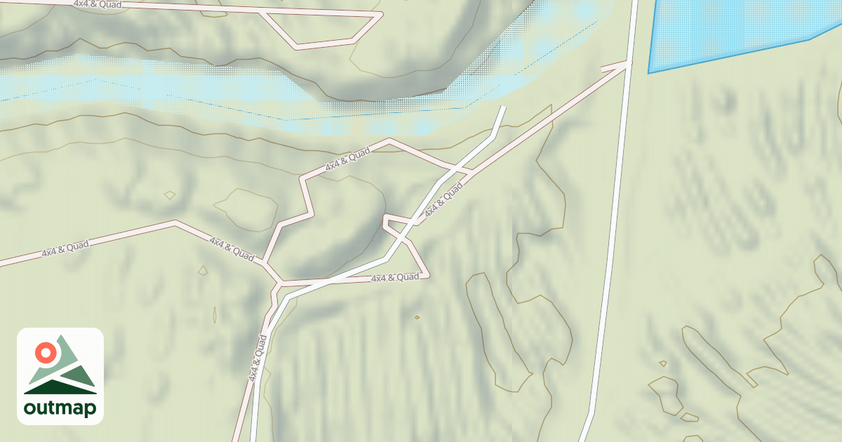 Map of Interlake State Recreation Area Trails