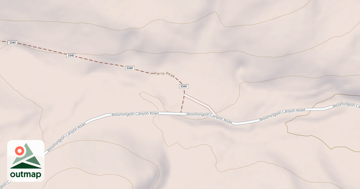 Map of PARIS PEAK
