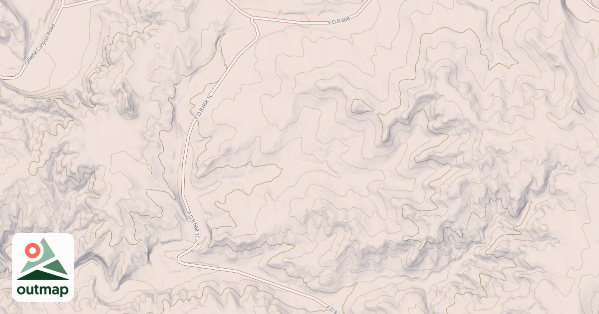 Map of HAY DRAW FORKS