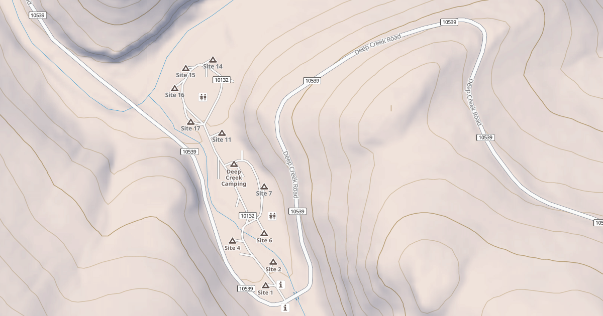 Map preview of DEEP CREEK
