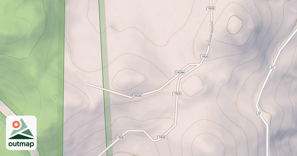 Map of BROWNIE MEADOW