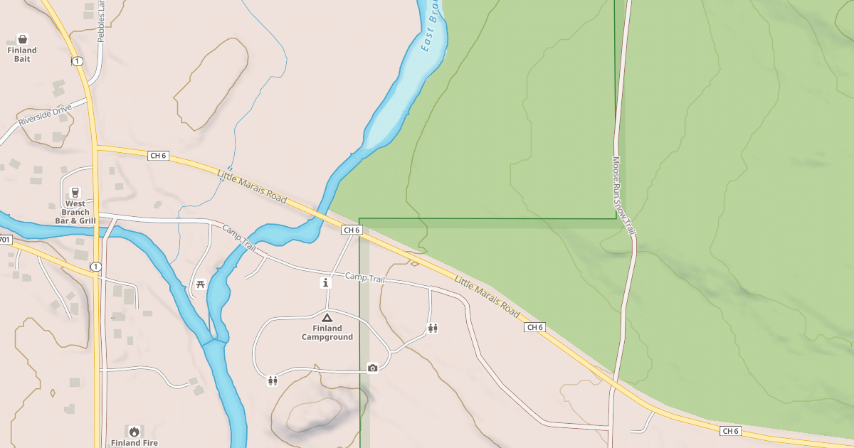 Map preview of Moose Run Trail