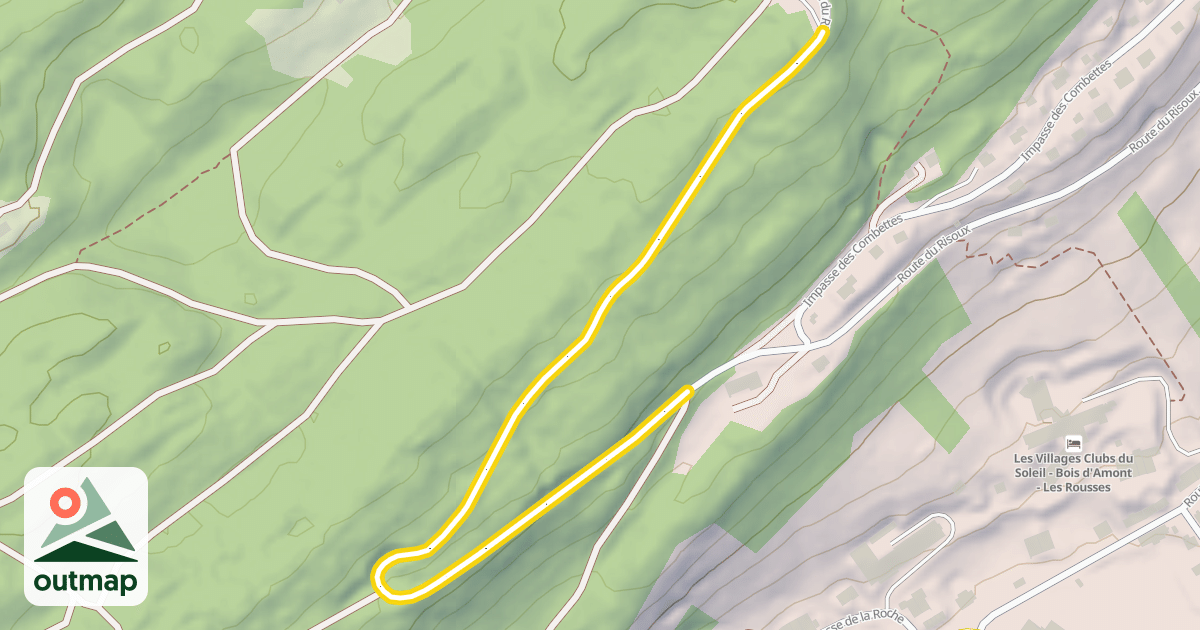 Map of Route du Risoux