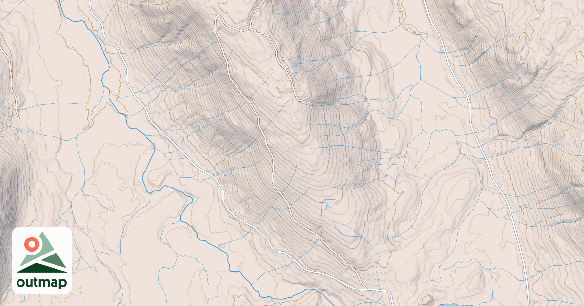 Map of Plateau Spur  2050060 Road