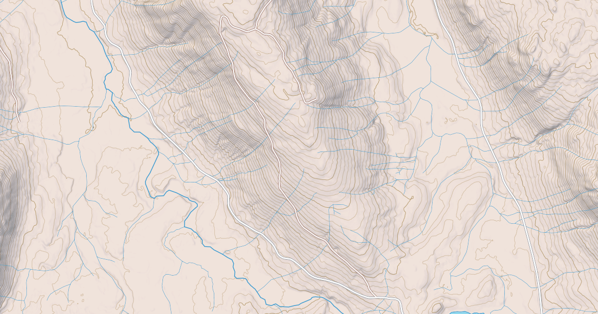 Map preview of Plateau Spur  2050060 Road