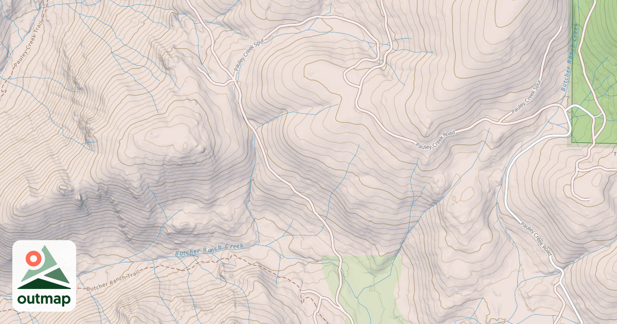 Map of Butcher Ranch Ohv