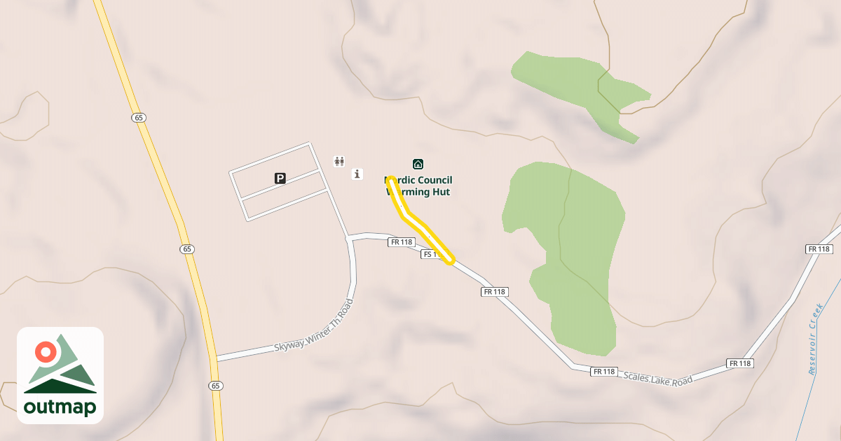Map of Forest Service Road 118