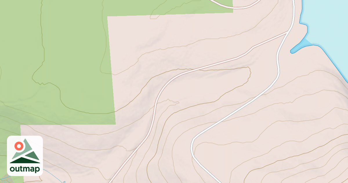Map of HAZEN FLAT SPUR A