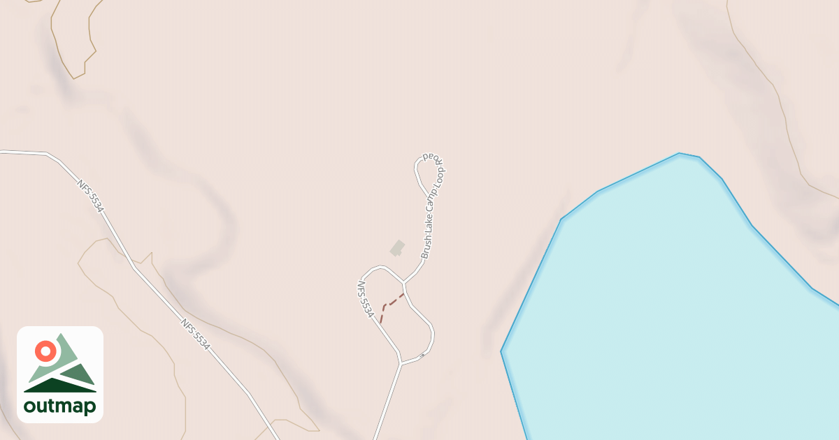 Map of BRUSH LK CAMP LOOP