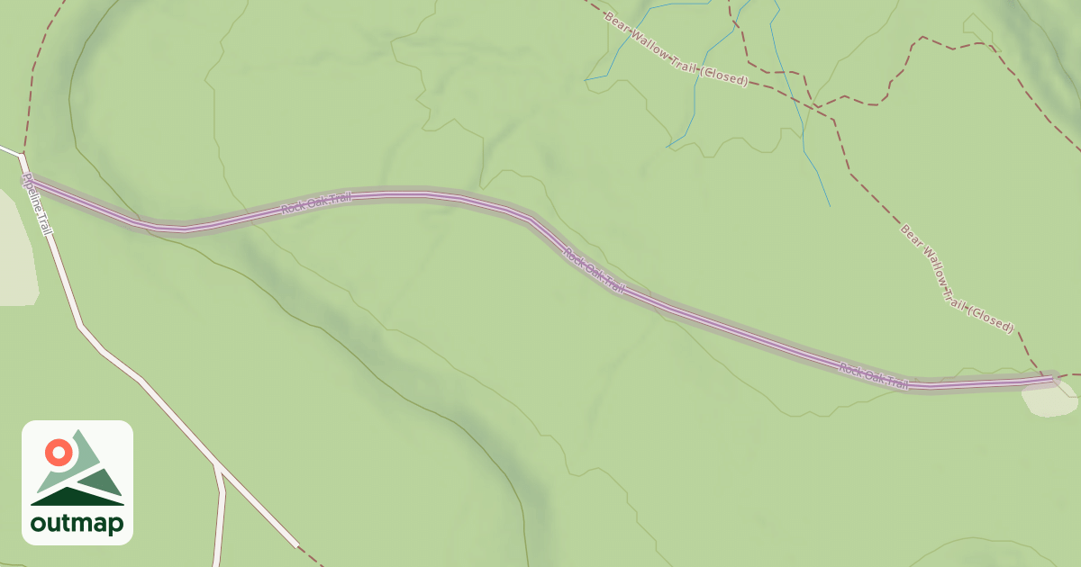 Map of Rock Oak Trail
