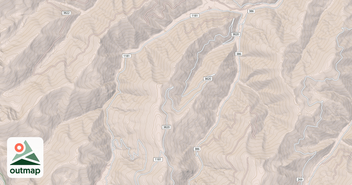 Map of MIDDLE FORK BIG CREEK