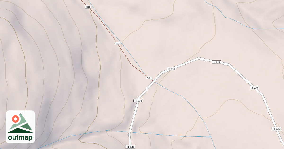 Map of CORAL MTN