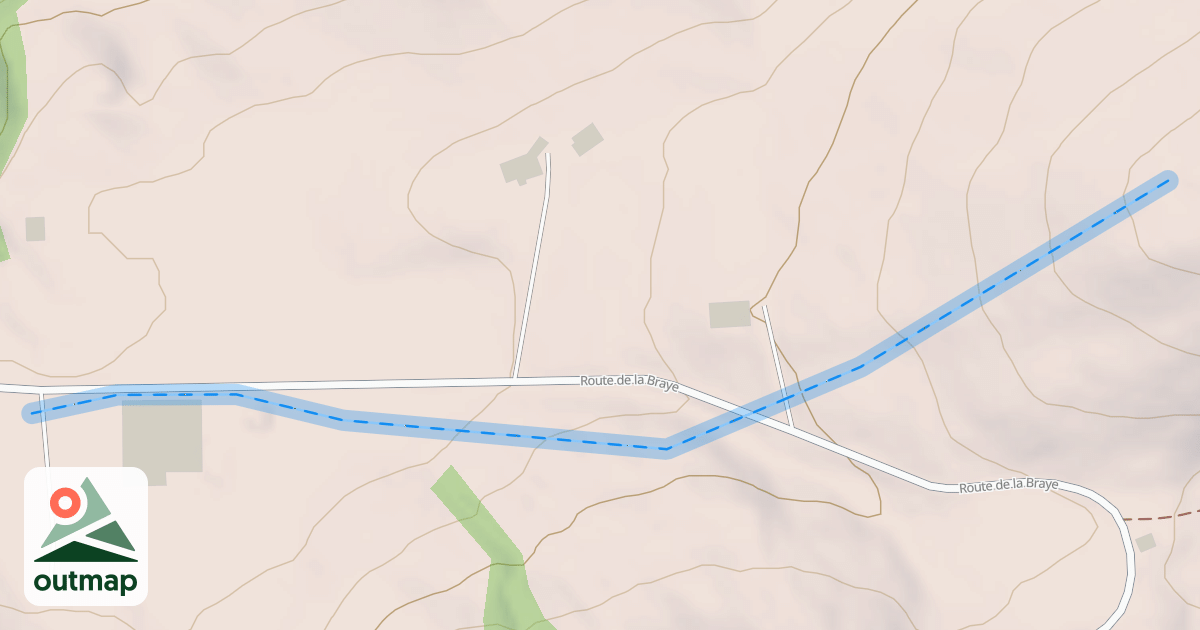 Map of (abandonné) piste