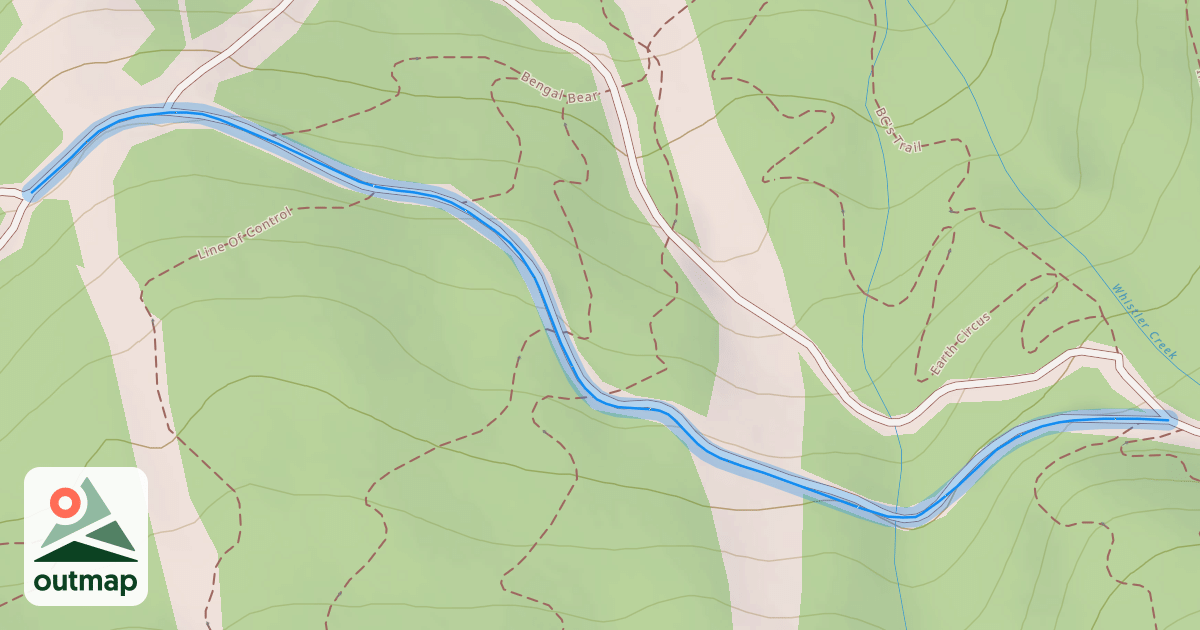 Map of Upper Kadenwood Trail