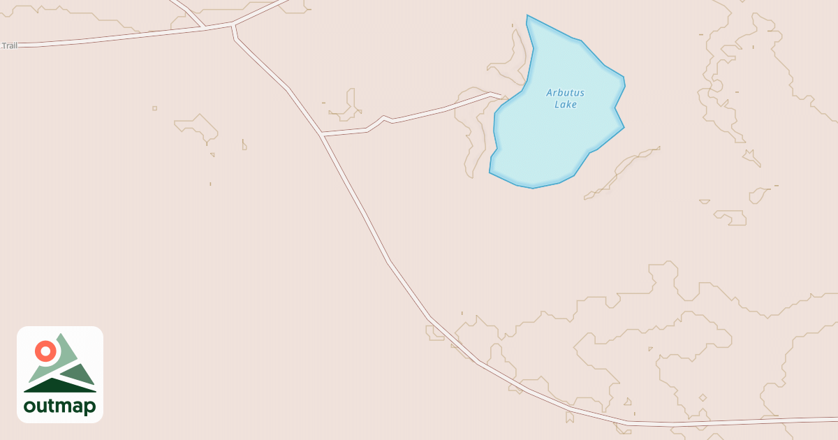 Map of ARBUTUS LAKE SPUR A