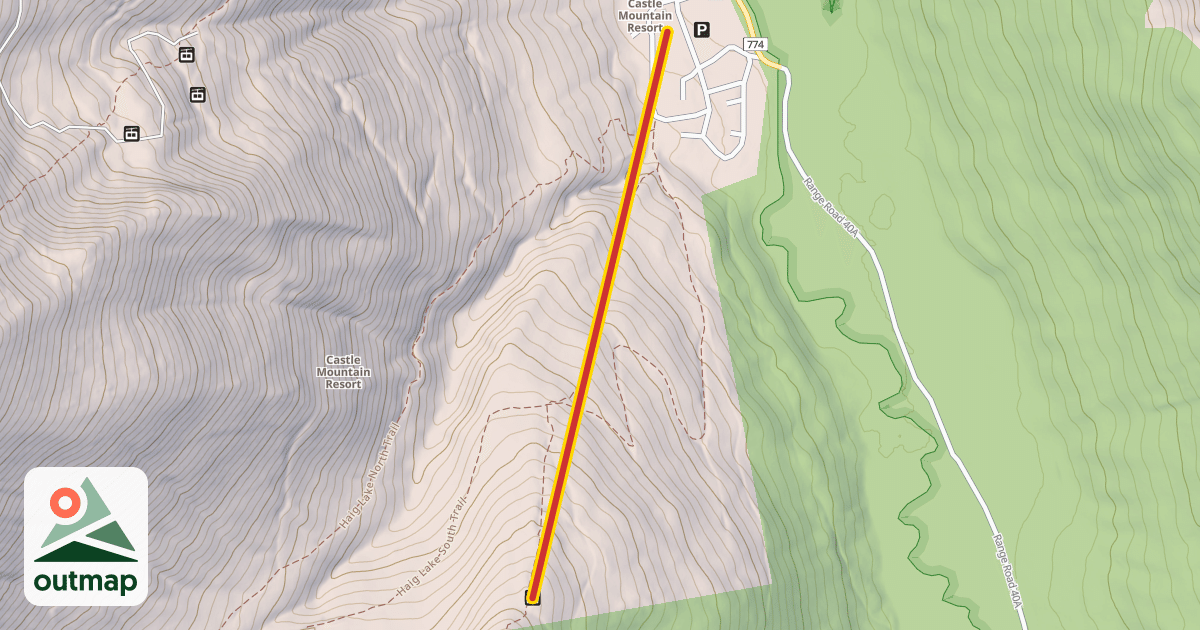 Map of Huckleberry Triple Chair
