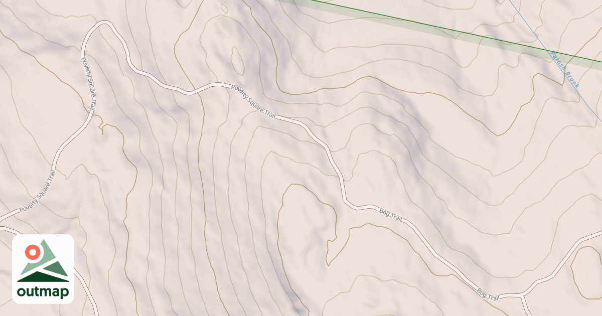 Map of Poverty Square Trail