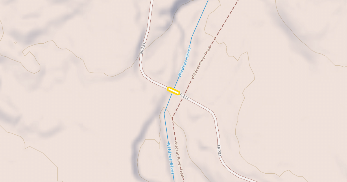 Map preview of FR 233