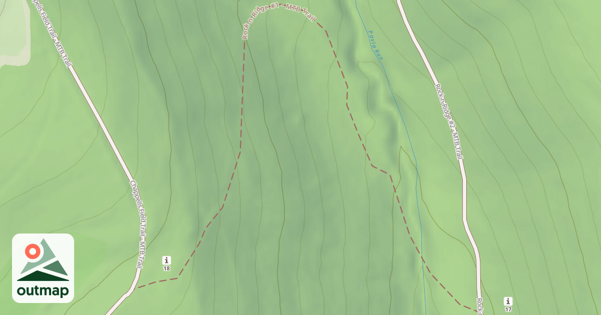 Map of Blue Knob State Park Trails