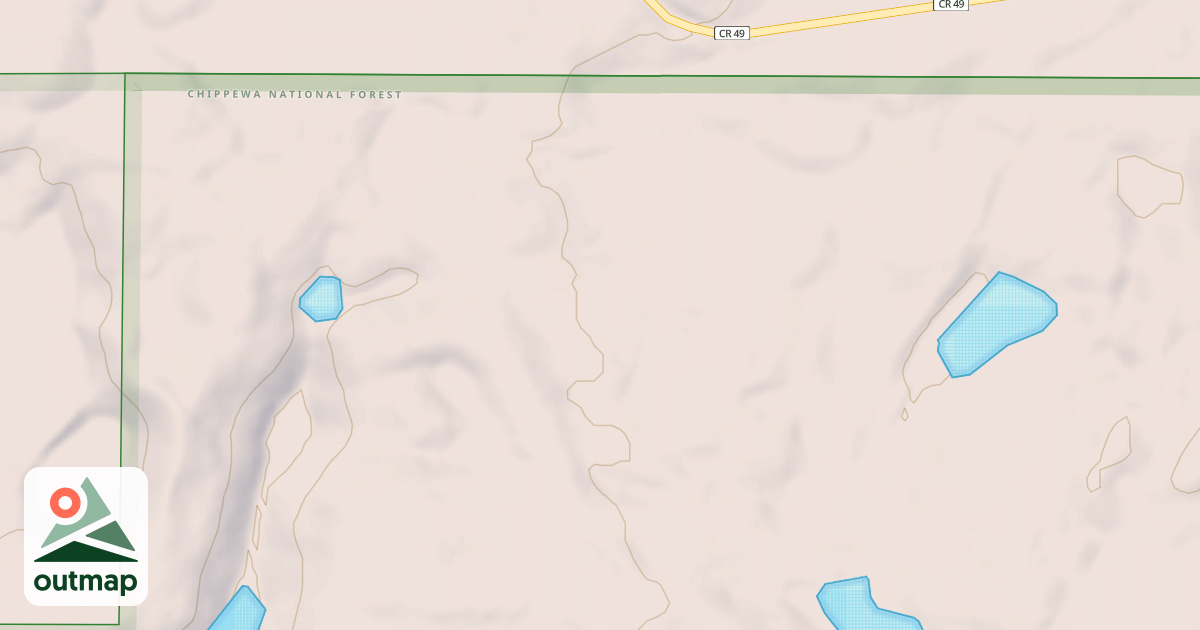Map of EAST BALDY LAKE
