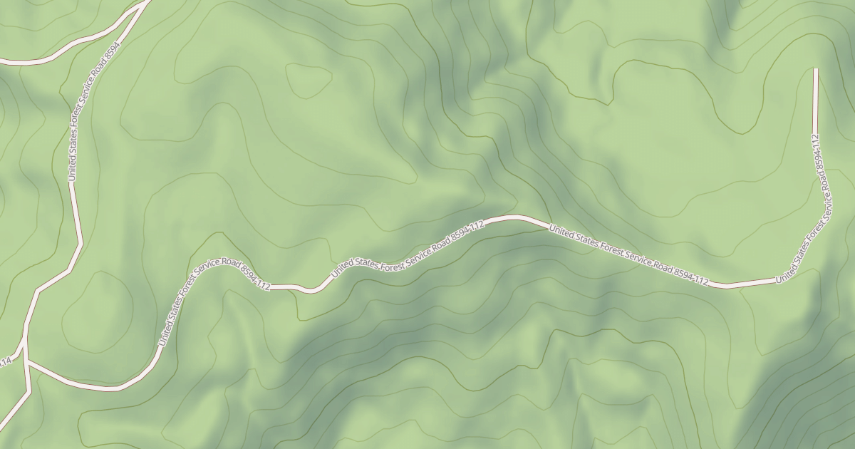 Map preview of USFS National Forest System Roads {042CCDDE-4D13-43D9-B14E-CA4769D0DCDF}